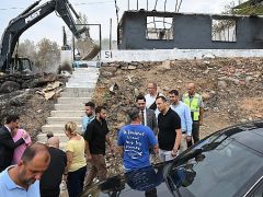 Bornova Belediyesi’nden yangın mağduru aileye destek