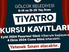 Gölcük Belediyesi tiyatro kursu kayıtları başladı.