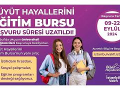 İBB İstanbul Vakfı çatısı altında, Dr. Dilek Kaya İmamoğlu öncülüğünde yürütülen Büyüt Hayallerini projesinin sağladığı burs desteğine başvuru süresi 22 Eylül’e kadar uzatıldı