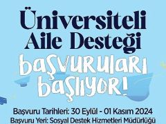 ‘Üniversiteli Aile Desteği’ başvuruları başlıyor