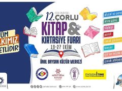 12. Çorlu Kitap ve Kırtasiye Fuarı Kapılarını Açıyor