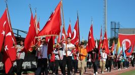 Aliağa, Cumhuriyetin 101. Yılında Atatürk Stadında Buluştu