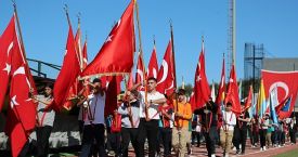 Aliağa, Cumhuriyetin 101. Yılında Atatürk Stadında Buluştu