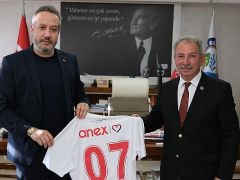 Antalyaspor Başkanı Sinan Boztepe’den Salihli Belediye Başkanı Mazlum Nurlu’ya Ziyaret