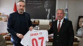 Antalyaspor Başkanı Sinan Boztepe’den Salihli Belediye Başkanı Mazlum Nurlu’ya Ziyaret