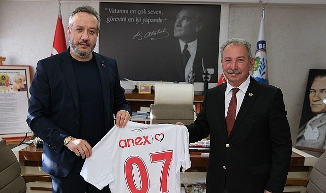 Antalyaspor Başkanı Sinan Boztepe’den Salihli Belediye Başkanı Mazlum Nurlu’ya Ziyaret