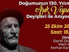 Aşık Veysel 130. Doğum Gününde Çankaya’da Anılacak