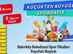 Bakırköy Belediyesi’nin Kış Spor Okulları Kayıtları Devam Ediyor