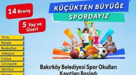 Bakırköy Belediyesi’nin Kış Spor Okulları Kayıtları Devam Ediyor