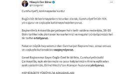 Çankaya Belediye Başkanı Hüseyin Can Güner’in Cumhuriyet Bayramı Etkinlikleri ile İlgili Açıklaması