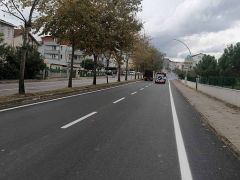 Derince Ertuğrul Gazi Caddesi’nde yol çizgileri çizildi