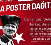 Osmangazi Belediyesi Ata Posteri dağıtacak