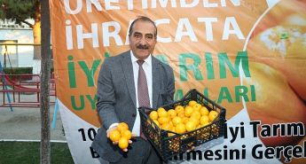 Satsuma mandalina yüklü TIR’lar ihracata yolcu edildi