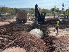 Seymen Millet Bahçesi’nde otopark çalışması başladı