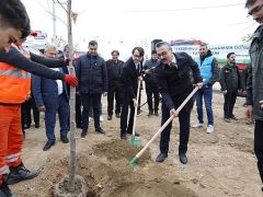 İnegöl’de Fidanlar Toprakla Buluştu