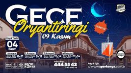 Konya Büyükşehir’den Aileler İçin “Gece Oryantiringi” Etkinliği