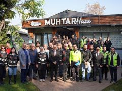 Motosiklet sürücüleriyle toplantı ve anket çalışması