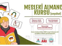 Nevşehir Belediyesi Gençlik ve Spor Hizmetleri Müdürlüğü bünyesinde Seyahat içerikli Mesleki Almanca Kursu açılacak.