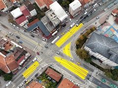 Tramvay hattında yaya güvenliği için önemli çalışma