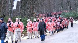 Kağıtspor izcileri Sarıkamış Şehitleri için yürüdü