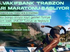 Vakıfbank 45. Uluslararası Trabzon Yarı Maratonu kayıt gelirleri Türkiye Atletizm Vakfı, UNICEF Türkiye ve Yeşilay’a bağışlanacak