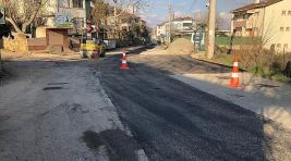 Gebze Cumaköy’de yol onarımı