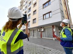 İzmir’de Bornova ve Bayraklı’da binaların üç boyutlu analizleri yapıldı