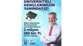 Lüleburgaz Belediyesi’nden 2 milyon 585 bin TL’lik üniversiteli desteği